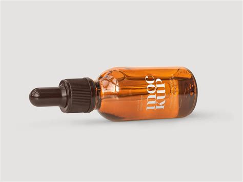Download Free Amber Bottle Mockup PSD Object Mockups PSD Files