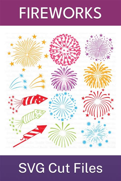 Download Free American Fireworks SVG Cut File Commercial Use For Crafts