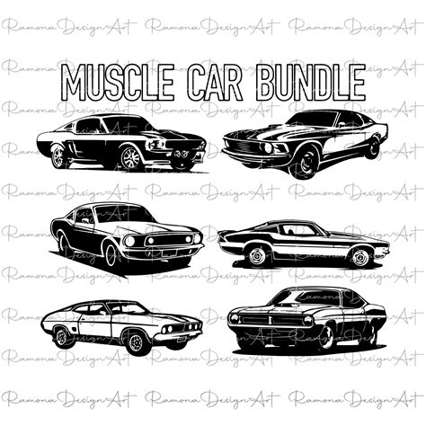 Download Free American Muscle Car Packs Svg Design Files For Crafts