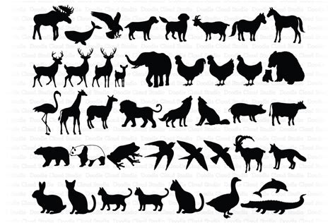 Download Free Animal Bundle SVG Cut Files, Animals Clipart . Files
