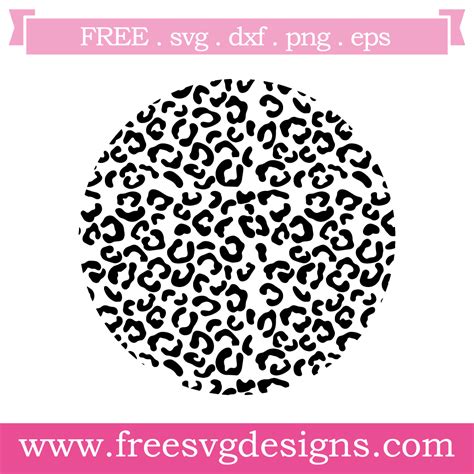 Download Free Animal Print Circle Printable images Animal Pattern Files DXF Files