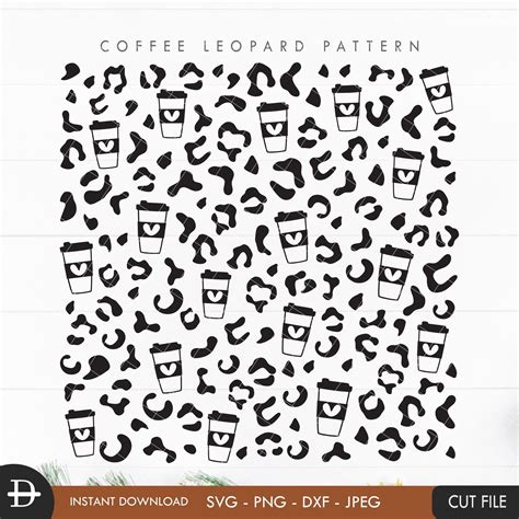 Download Free Animal Print Monogram Coffee Cups For Cricut