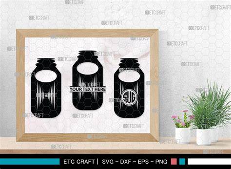 Download Free Animal Print Monogram Mason Jars Printable