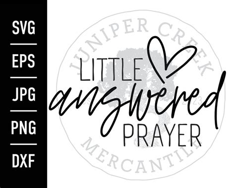 Download Free Answered prayer svg Printable