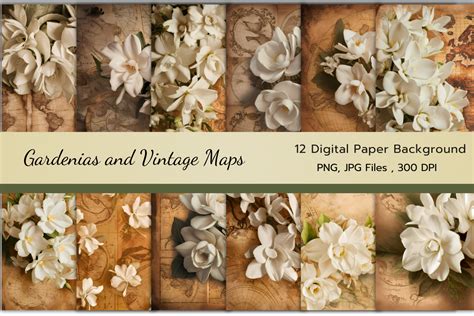 Download Free Antique Digital Paper Files for Cricut