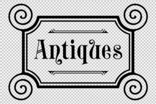 Download Free Antiques Sign SVG Easy Edite