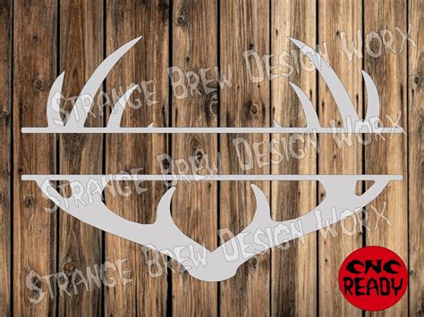 Download Free Antler Monogram SVG Cut File DXF Files