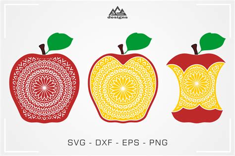 Download Free Apple Mandala Svg Design Images