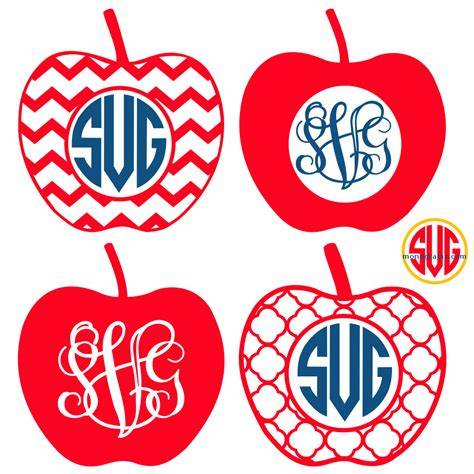 Download Free Apple Monogram Frames Files For Cricut