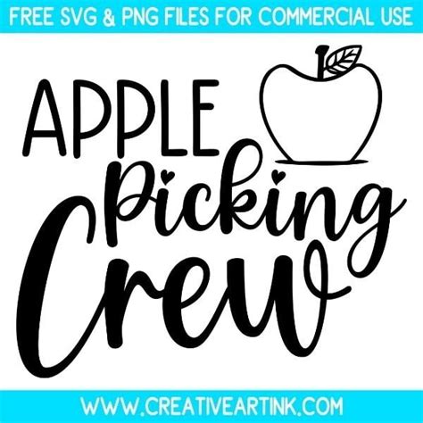 Download Free Apple Picking Rustic Sign SVG Cut File DXF Files