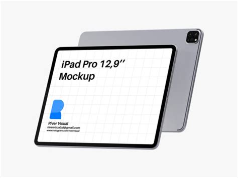 Download Free Apple iPad Pro 2018 12.9 Mockup PSD Generator