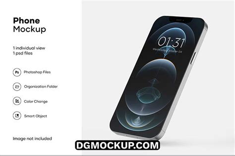Download Free Apple iPhone 12 Pro Max Graphite Mockup TIFF PSD Generator