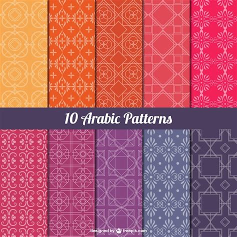 Download Free Arabic Pattern Pack For Crafts