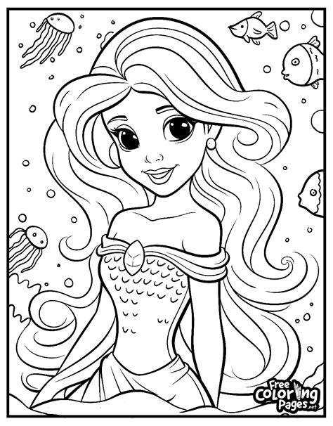 Free Ariel Coloring Page