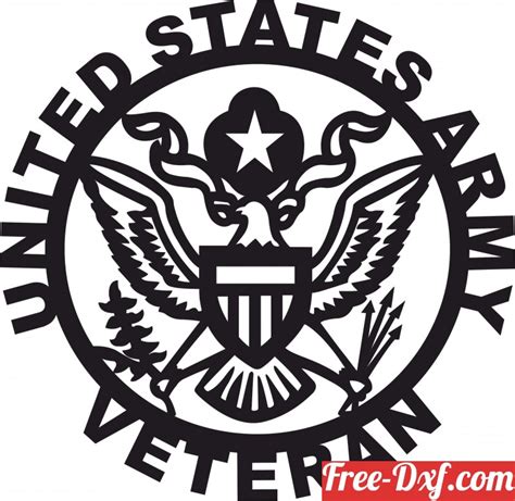 Download Free Army Veteran Commercial Use DXF Files