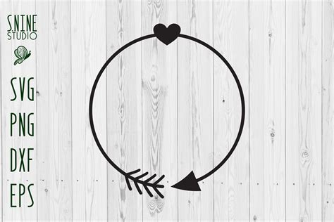 Download Free Arrow Heart Monogram Designs Commercial Use