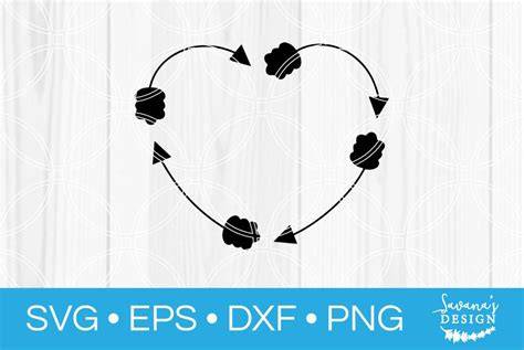 Download Free Arrow Heart Monogram Designs Commercial Use DXF Files