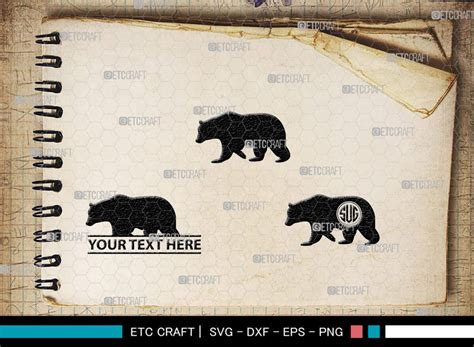 Download Free Arrow Monogram Bear Family Files