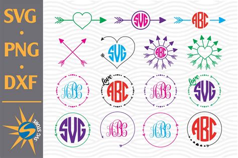 Download Free Arrow Monogram SVG, PNG, DXF Digital Files Include For Crafts