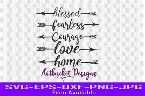 Download Free Arrow Word Cutfiles Set of 5 Cut Files