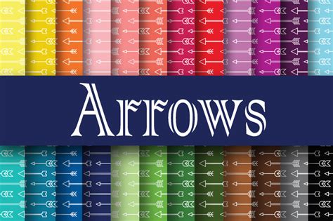 Download Free Arrows Digital Paper Creativefabrica