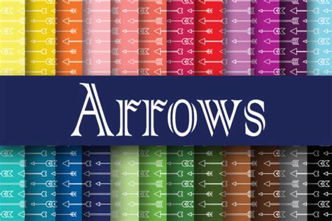 Download Free Arrows Digital Paper Creativefabrica DXF Files