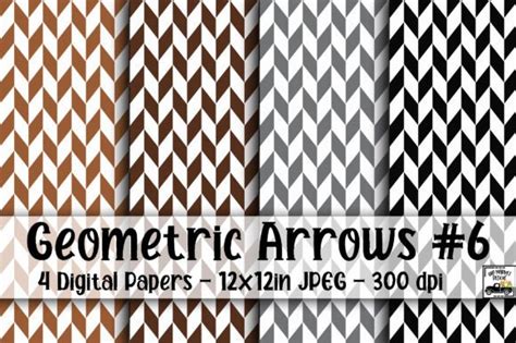 Download Free Arrows Digital Paper Silhouette