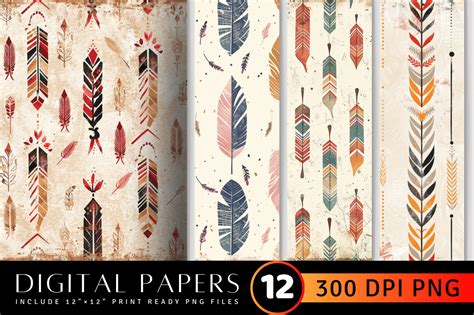 Download Free Arrows Digital Paper for Cricut Machine