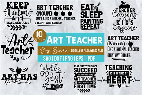 Download Free Art Teacher - SVG File, DXF File Creativefabrica DXF Files