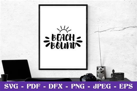 Download Free At The Beach - SVG File, DXF File Creativefabrica