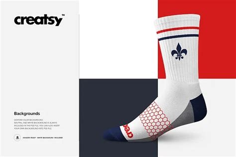 Download Free Athletic Socks 3 Types Mockup Set PSD Templates Generator