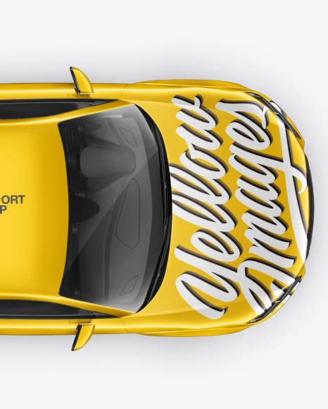 Download Free Audi TT Mockup - Top View PSD Generator