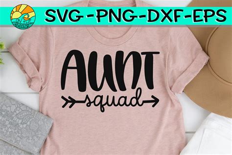 Download Free Aunt Squad SVG Printable DXF Files