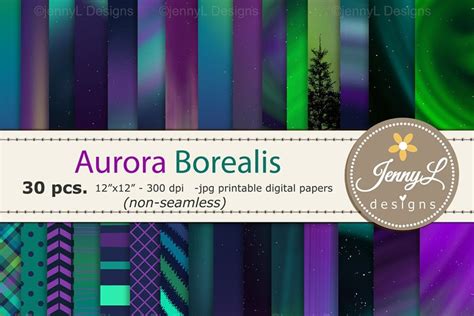 Download Free Aurora Borealis Digital Papers Files