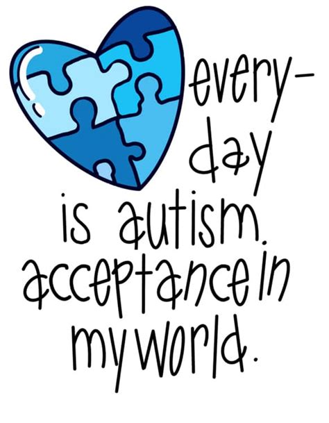 Download Free Autism Acceptance Cut Images
