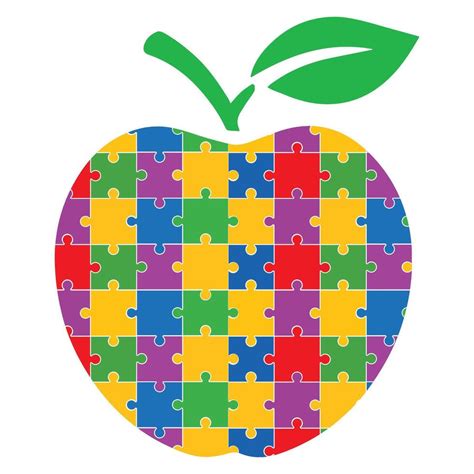 Download Free Autism Apple Puzzle For Crafts