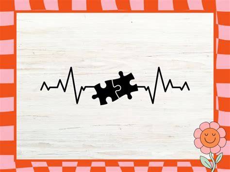Download Free Autism Awareness Puzzle Heartbeat Files For Crafts