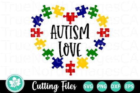 Download Free Autism Awareness SVG Cut File DXF Files