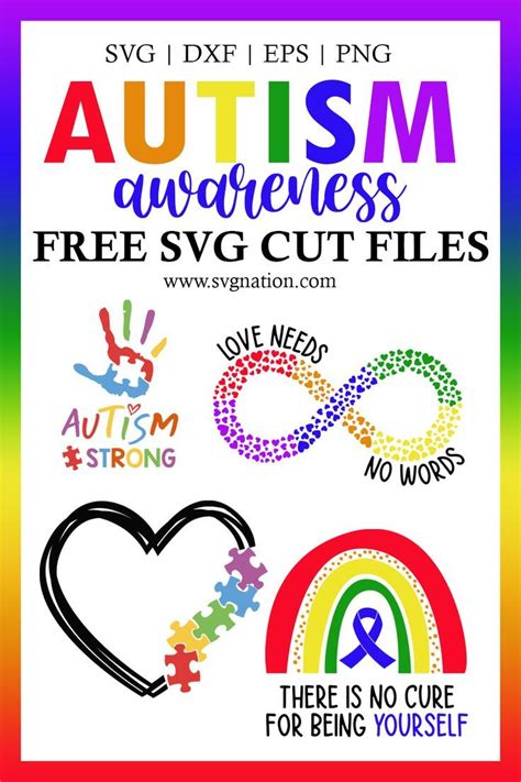 Download Free Autism Awareness SVG Cut File For Crafts