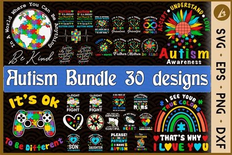 Download Free Autism Bundle SVG Cut File Cameo