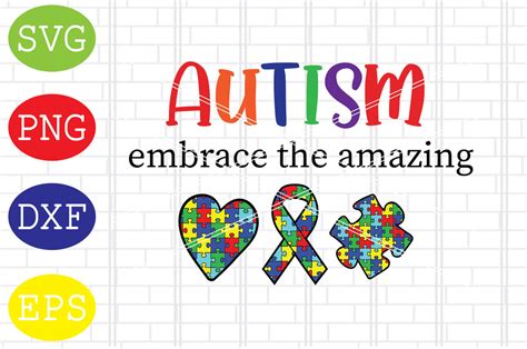 Download Free Autism Embrace the amazing Files DXF Files