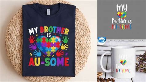 Download Free Autism My Brother Is Ausome SVG Cut File DXF Files