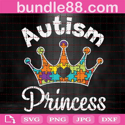 Download Free Autism Princess DXF Files