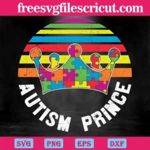 Download Free Autism Puzzle Colorful DXF Files