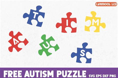 Download Free Autism Puzzle SVG Cut File for Cricut Machine
