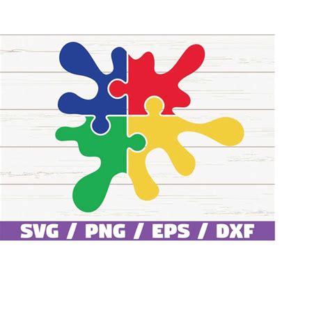 Download Free Autism Splash SVG Cut File For Crafts