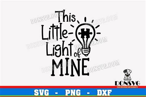 Download Free Autism This Little Light Of Me SVG Cut File Files
