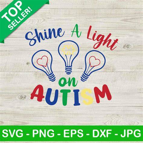 Download Free Autism This Little Light Of Me SVG Cut File Files For Crafts