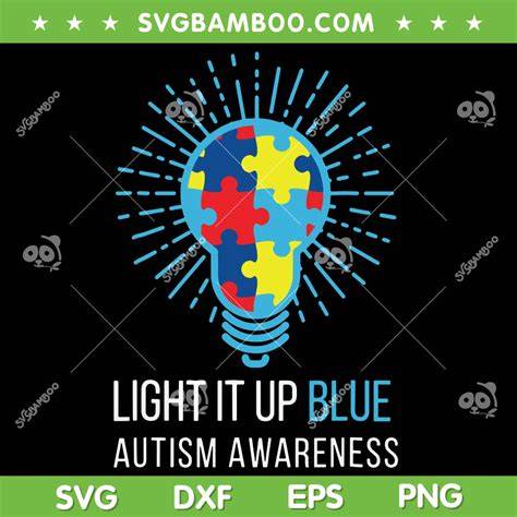 Download Free Autism This Little Light Of Me SVG Cut File Printable