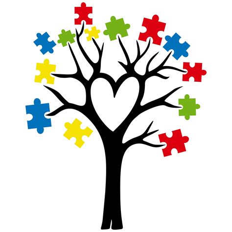Download Free Autism Tree Love DXF Files